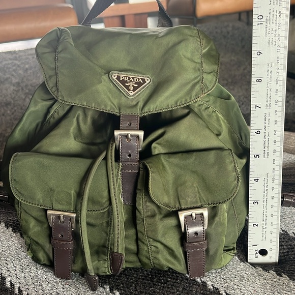 Prada nylon backpack dark green - Picture 6 of 16